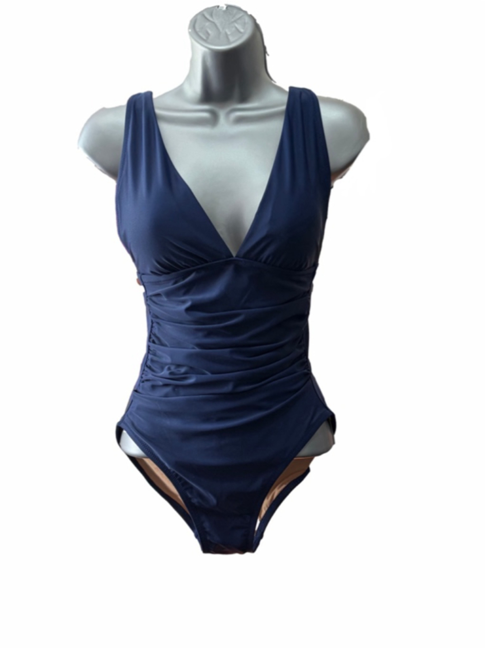 J.Crew Ruched One Piece Swimsuit in Navy Size XS Retails $98